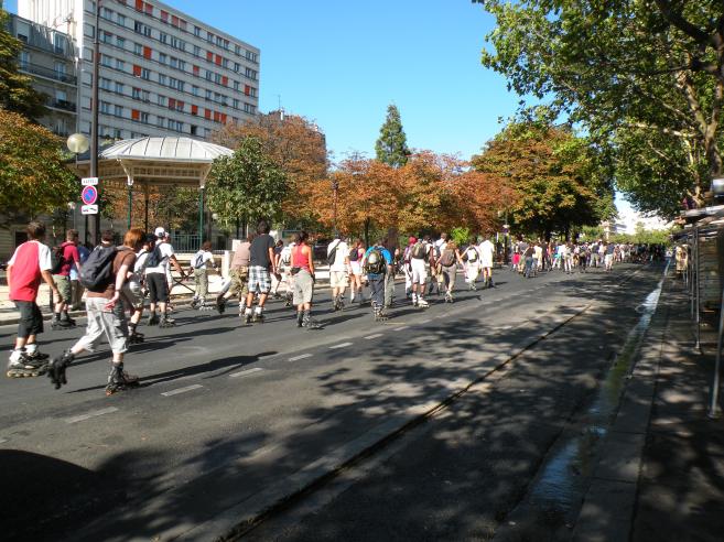  des centaines de rollers